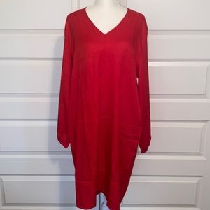 Red Long Sleeve Dress